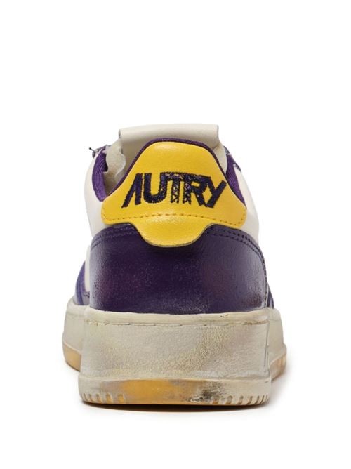 Beige/dark purple/yellow sneaker Autry | AVLWBC01 IV/ACAI/FREESIA